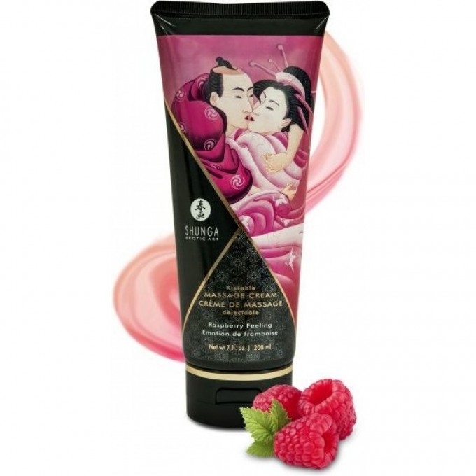 Массажный крем для тела SHUNGA RASPBERRY FEELING (МАЛИНОВОЕ ЧУВСТВО - НЕОБЫКНОВЕННЫЕ ПОЦЕЛУИ) 4101 SG